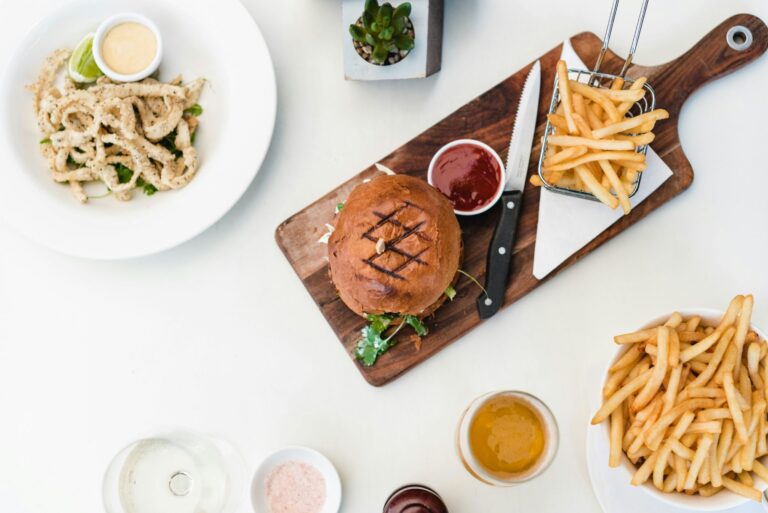 burger in airfryer