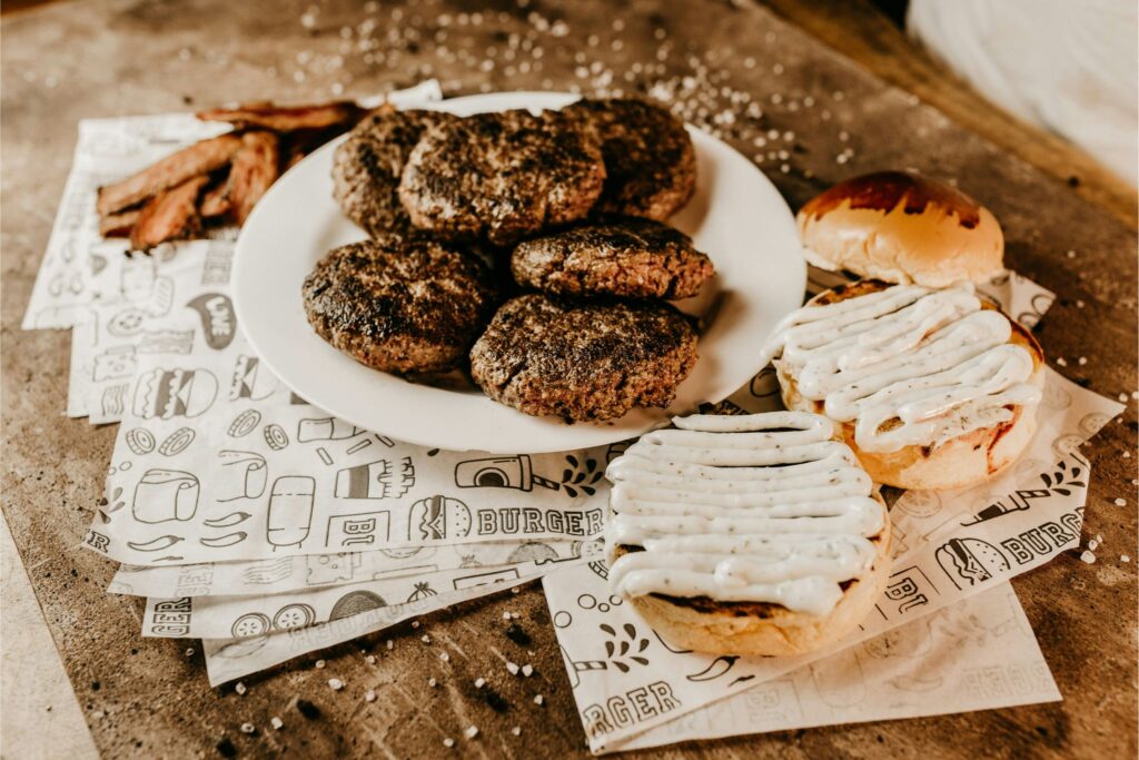 burger zonder brood