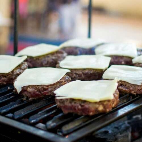 hamburger op kamado